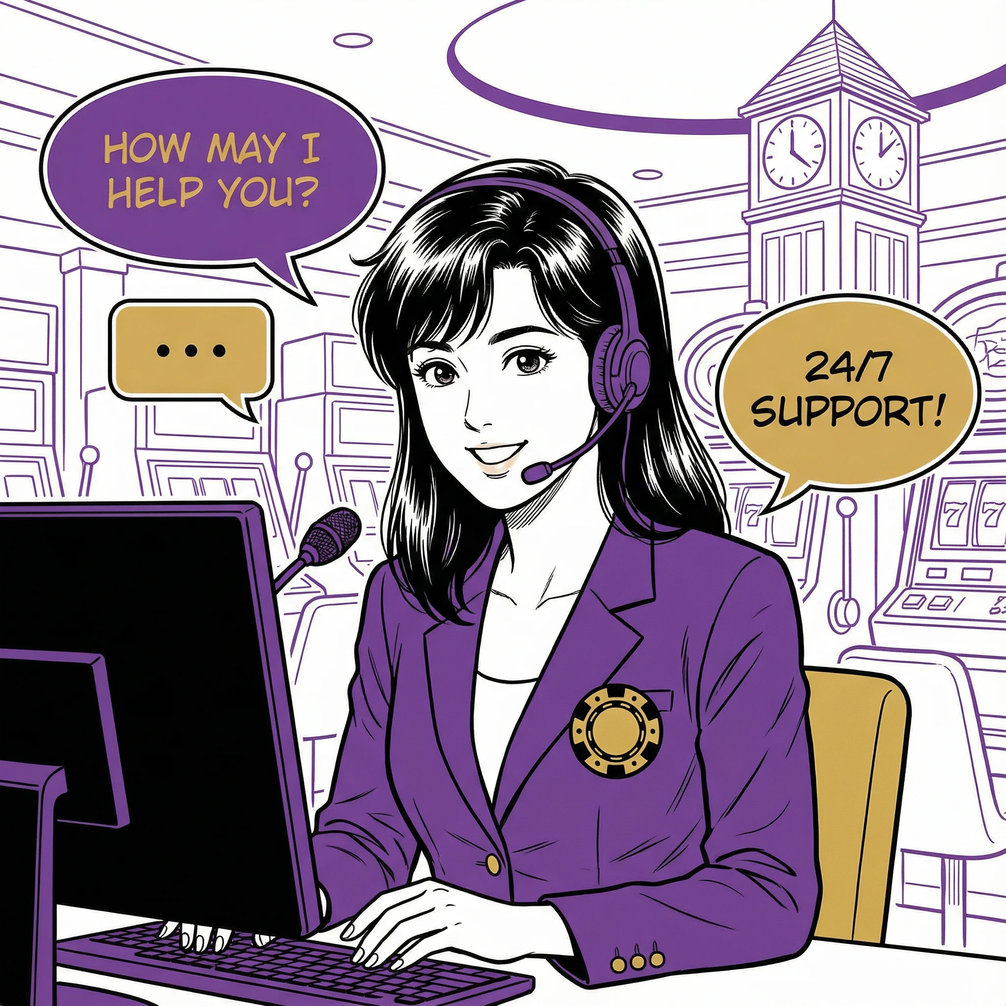 Suporte 24 horas zzwin